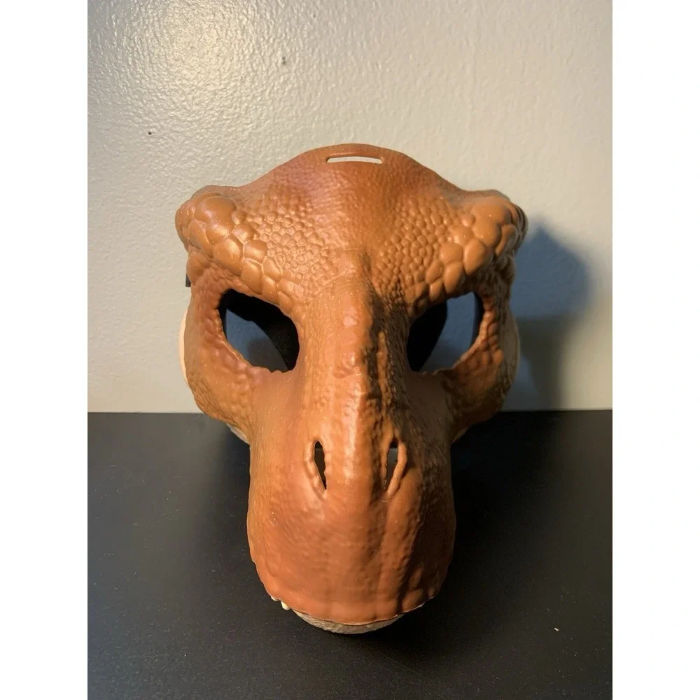 Jurassic Park World Mask 2017 Tyrannosaurus Rex Dinosaur T-Rex Moving Jaw‎ NWOT